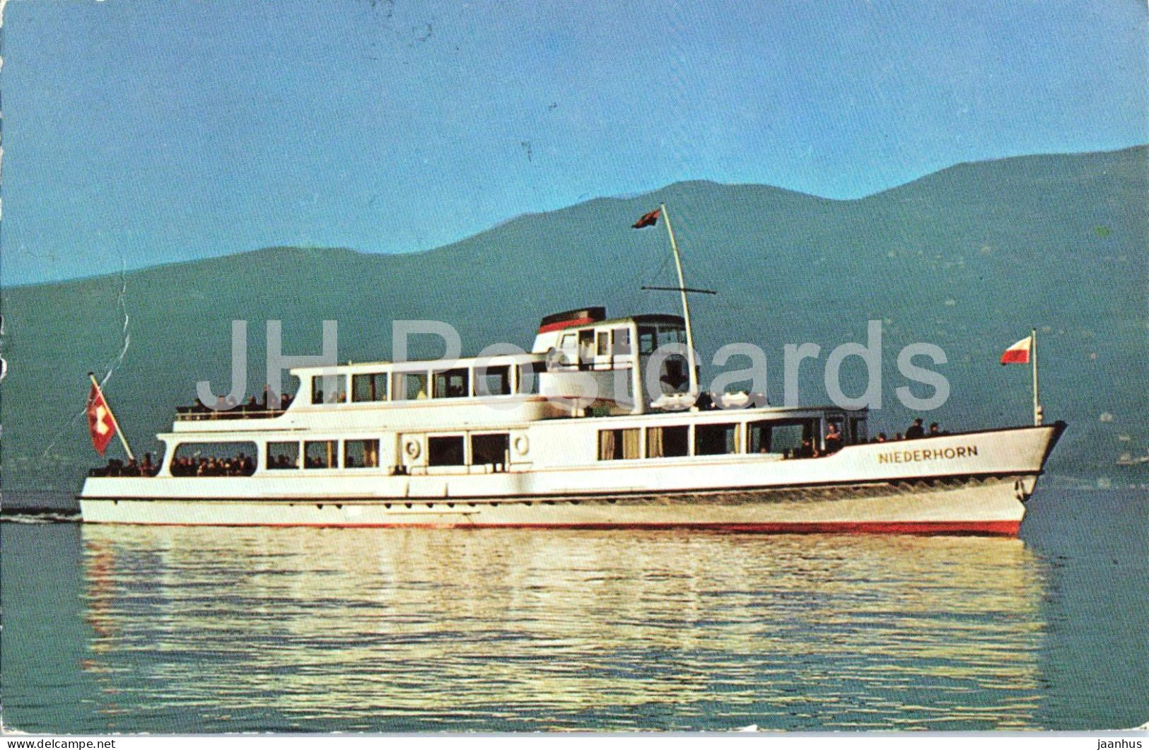Thunersee MS Niederhorn - passenger ship - lake - 8423 - 1996 - Switzerland - used - JH Postcards