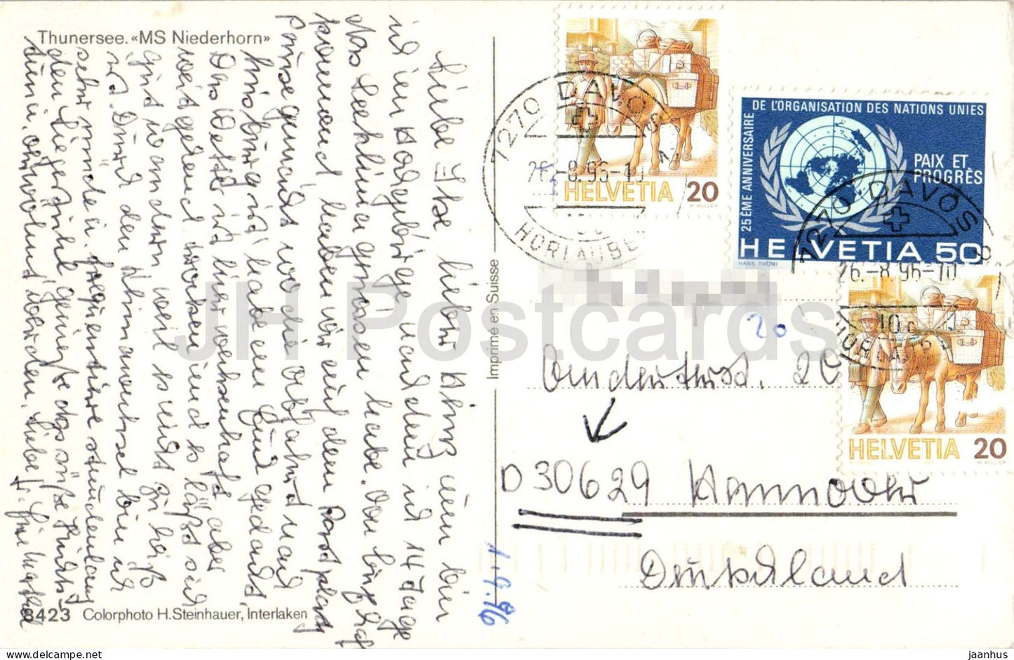 Thunersee MS Niederhorn - passenger ship - lake - 8423 - 1996 - Switzerland - used