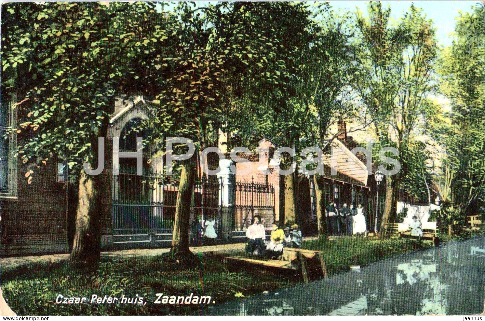Zaandam - Czaar Peter Huis - Peter the Great House - museum - old postcard - 1913 - Netherlands - used - JH Postcards