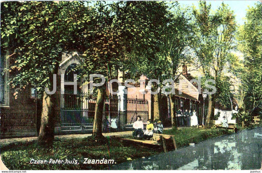 Zaandam - Czaar Peter Huis - Peter the Great House - museum - old postcard - 1913 - Netherlands - used - JH Postcards