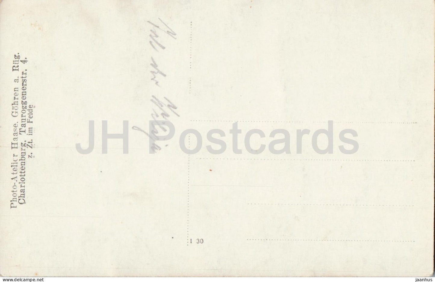 Zt im Felde - village - landscape - Photo Atelier Haase - Gohren a Rug. - old postcard - 1910s - Germany - used