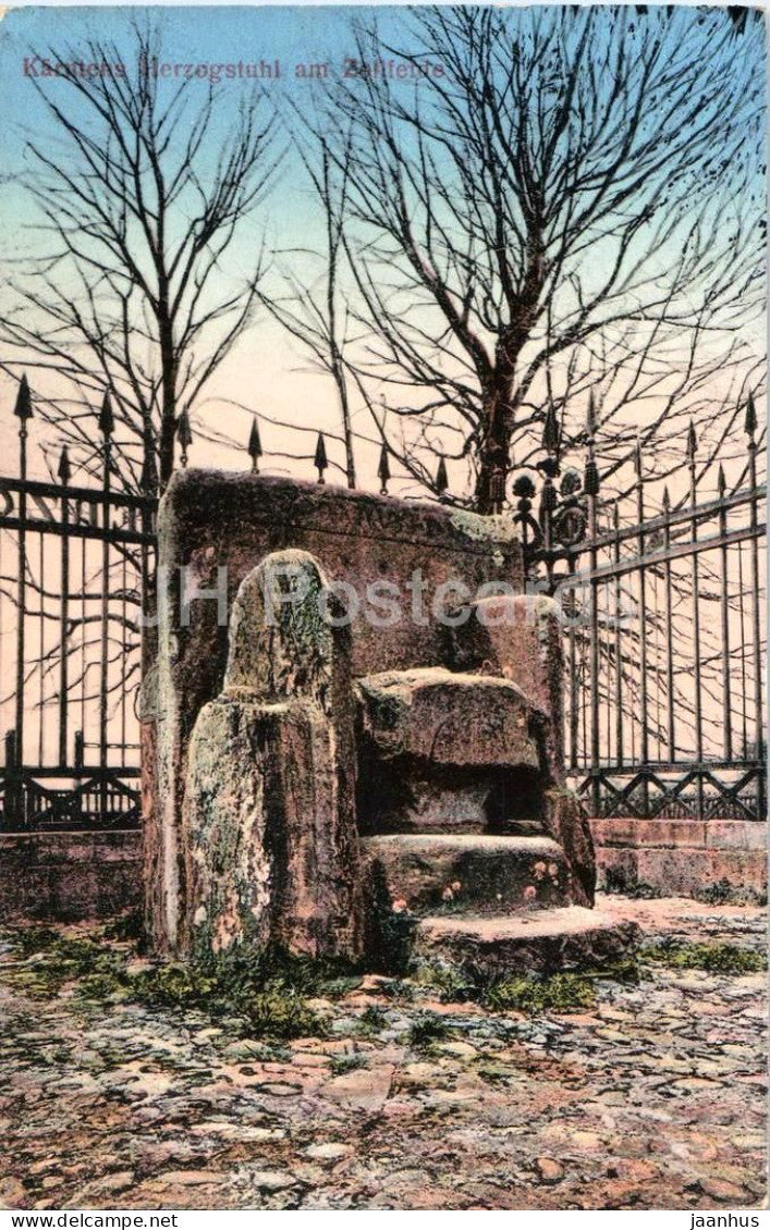 Karntens Herzogstuhl am Zollfelde - 56106 - old postcard - 1912 - Austria - unused - JH Postcards