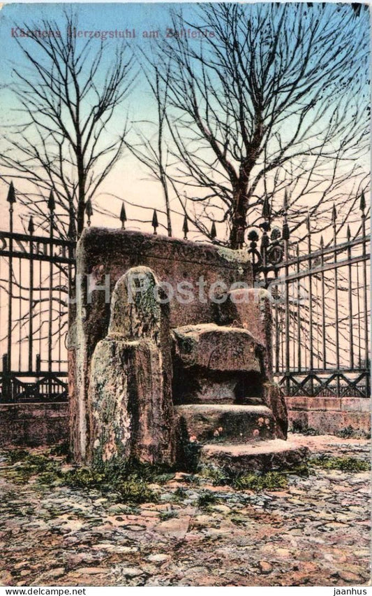 Karntens Herzogstuhl am Zollfelde - 56106 - old postcard - 1912 - Austria - unused - JH Postcards