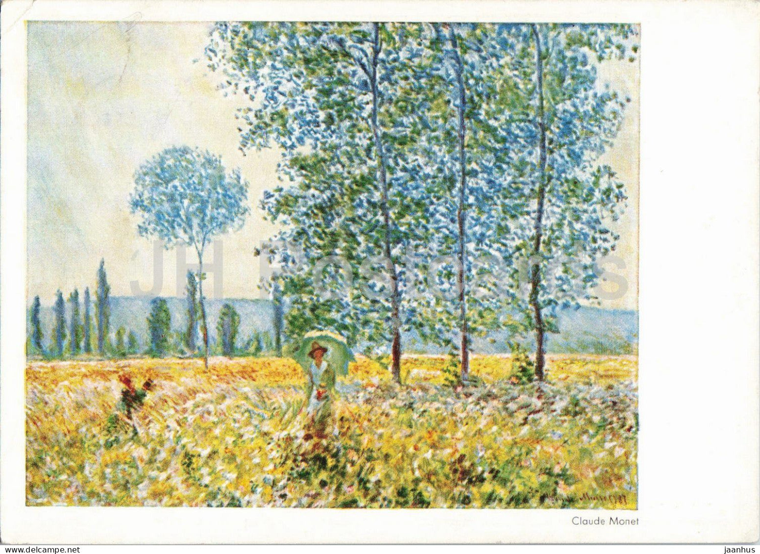 painting by Claude Monet - Sommer - Summer - French art - old postcard - 1950 - Germany - used - JH Postcards