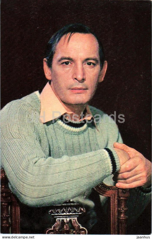 Vasiliy Lanovoy - Soviet - Russian actor - 1983 - Russia USSR - unused - JH Postcards