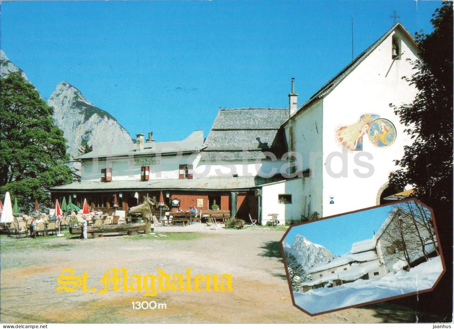 St. Magdalena Hutte 1300 m - Absam - mountain hut - alpine restaurant - 12085 - 1994 - Austria - used - JH Postcards