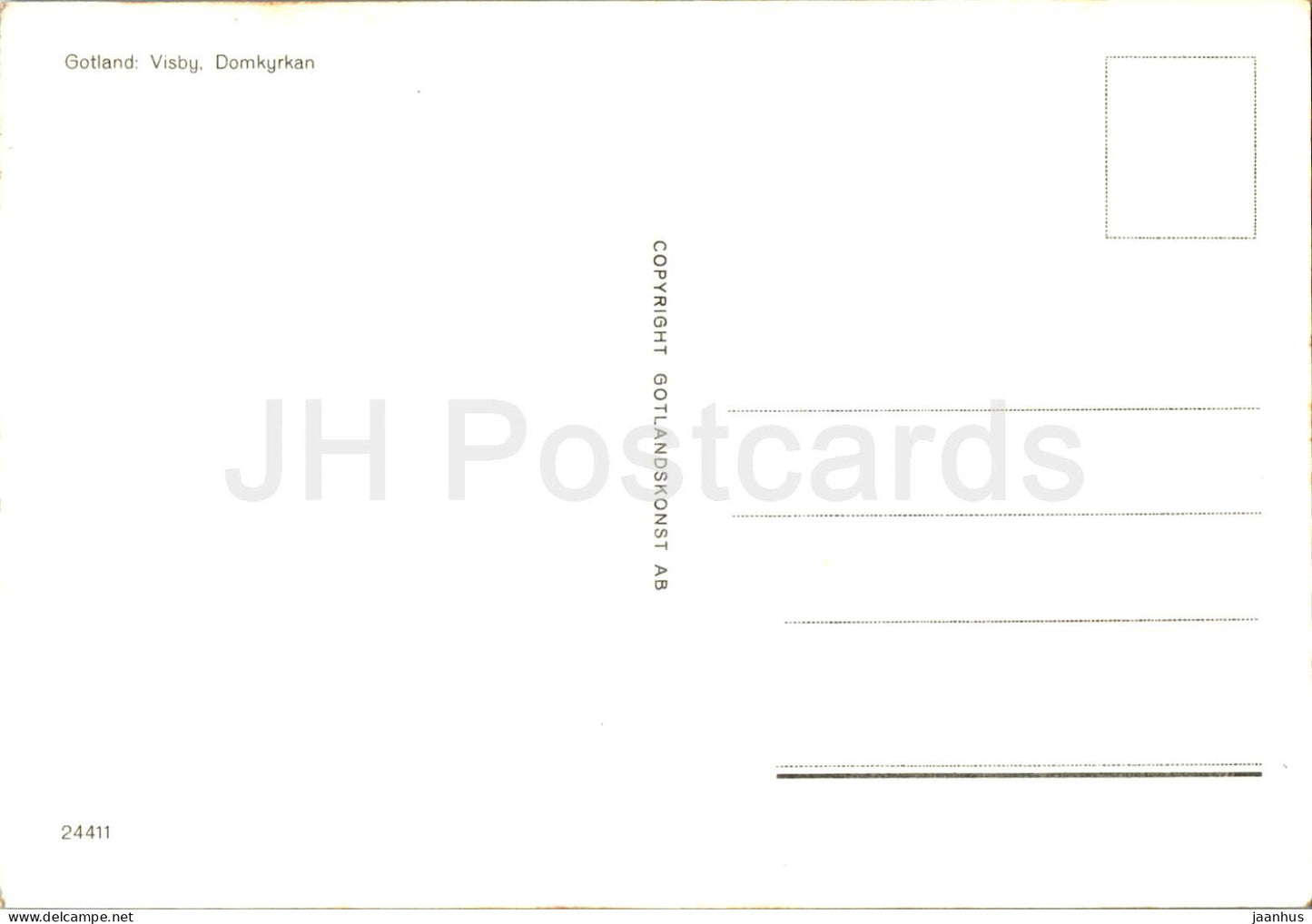 Visby - Domkyrkan - Gotland - cathedral - 24411 - Sweden - unused