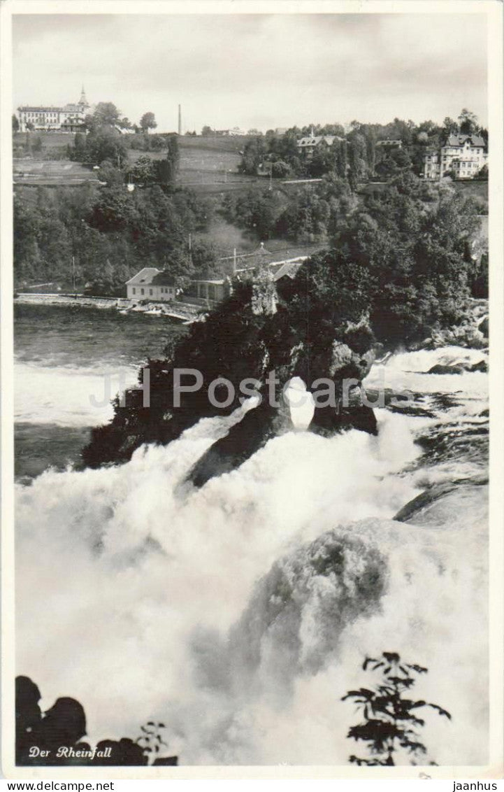 Der Rheinfall - waterfall - 2246 - old postcard - 1934 - Switzerland - used - JH Postcards