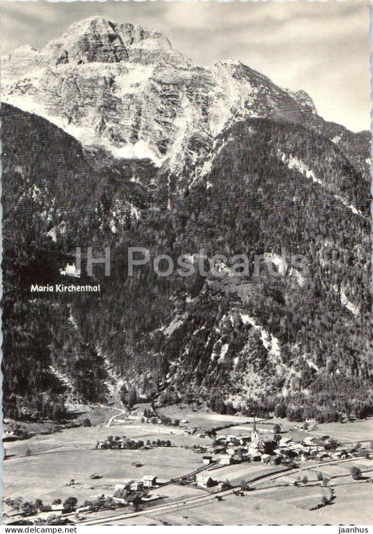 St. Martin bei Lofer mit Maria Kirchental und Loferer Steinberge - village - DMK 7 - old postcard - Austria - unused - JH Postcards