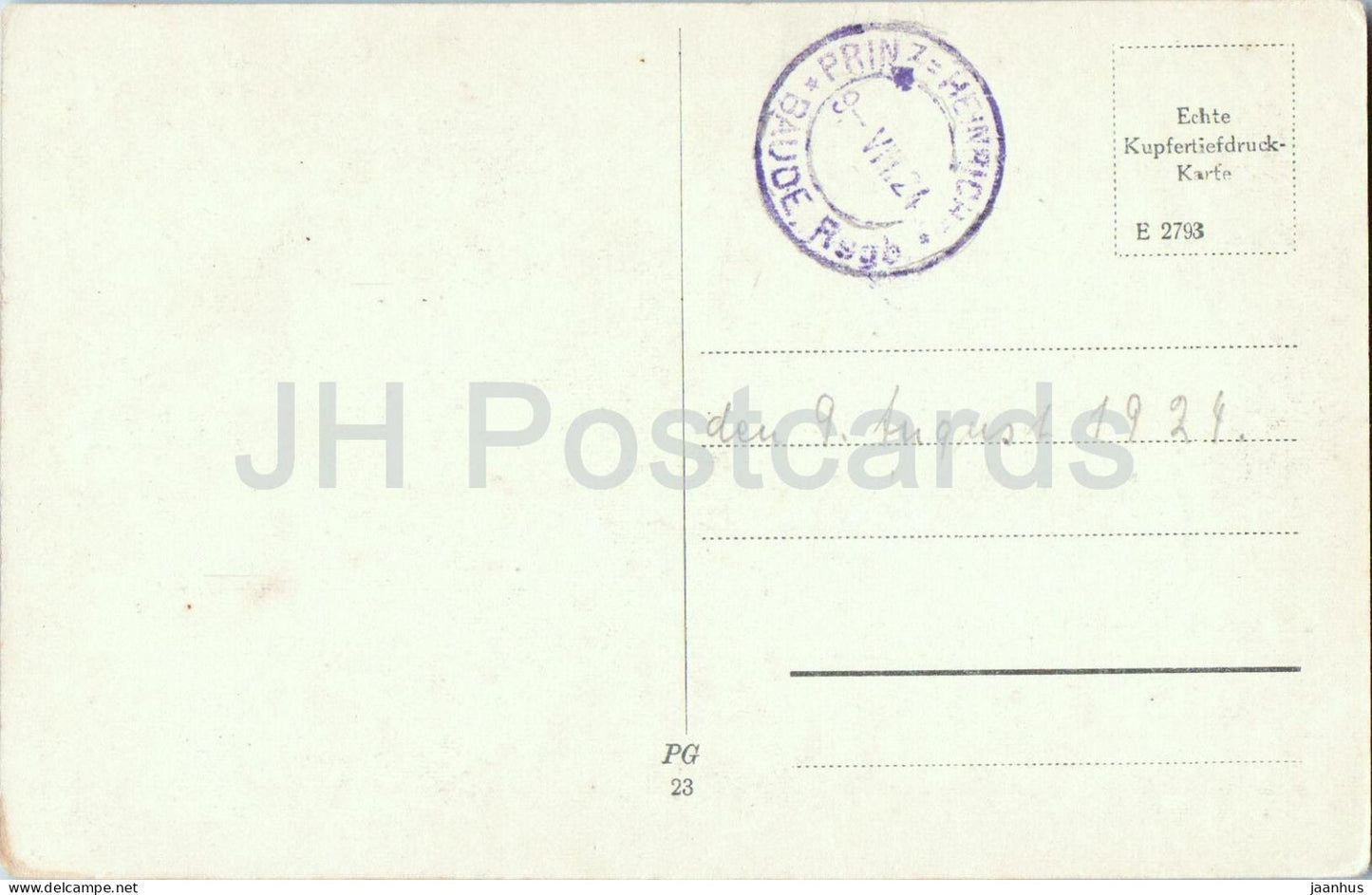 Riesengebirge - Prinz Heinrichbaude 1410 m - Mittagstein - Schlesien - 23 - old postcard - 1924 - Czech Republic - used