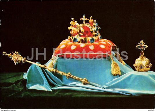 Praha - Prague - Coronation jewels of Czech kings - crown from 1346 - Czech Republic - Czechoslovakia - unused - JH Postcards