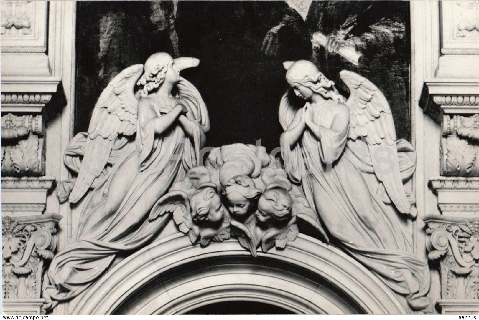 Leningrad - St Petersburg - Saint Isaacs Cathedral - angels attic decoration - 1975 - Russia - USSR - unused - JH Postcards