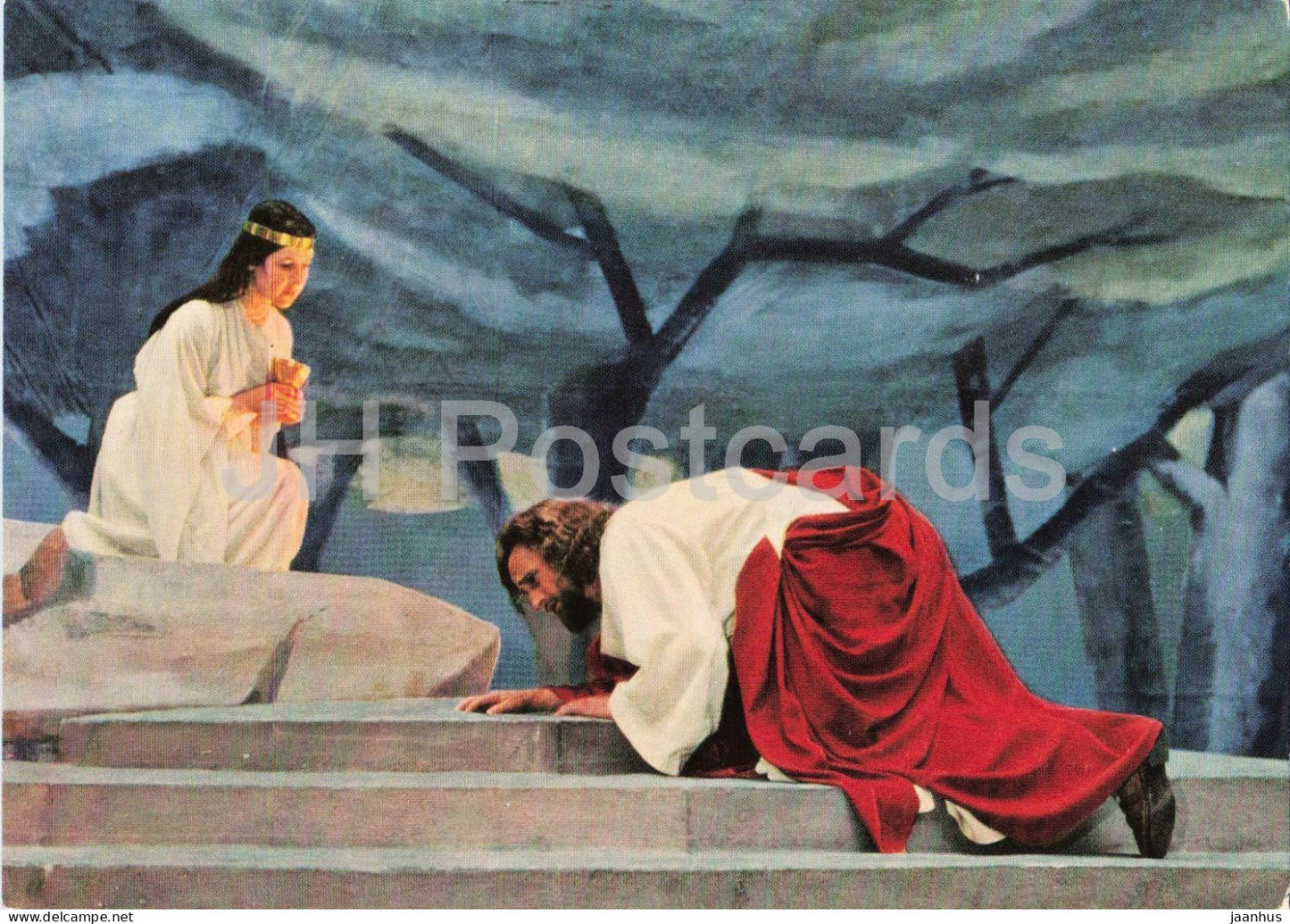 Oberammergau Passion Play - Passionspiele 1960 - Olberg - Mount of Olives - Olberg - 1960 - Germany - unused - JH Postcards