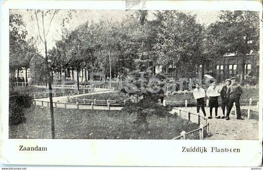 Zaandam - Zuiddijk Plantsoen - park - old postcard - Netherlands - unused - JH Postcards