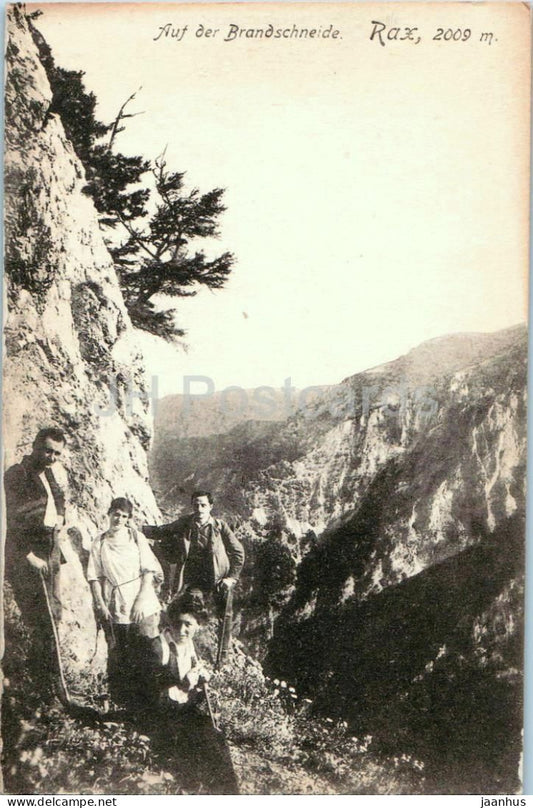 Auf der Brandschneide - Rax 2009 m - 1921 - Austria - unused - JH Postcards
