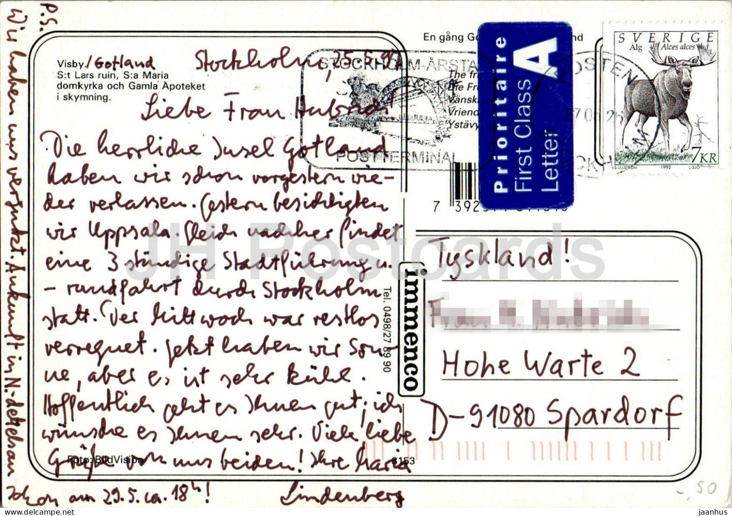 Visby - St Lars ruin - St Maria Domkyrka - Gamla Apoteket - Gotland - cathedral - 8153 - Sweden - used