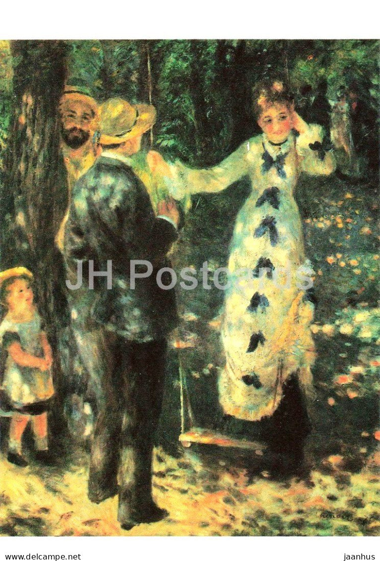 painting by Auguste Renoir - Die Schaukel - The Swing - Die Schaukel - French art - Nr. 5029 - Germany - unused - JH Postcards