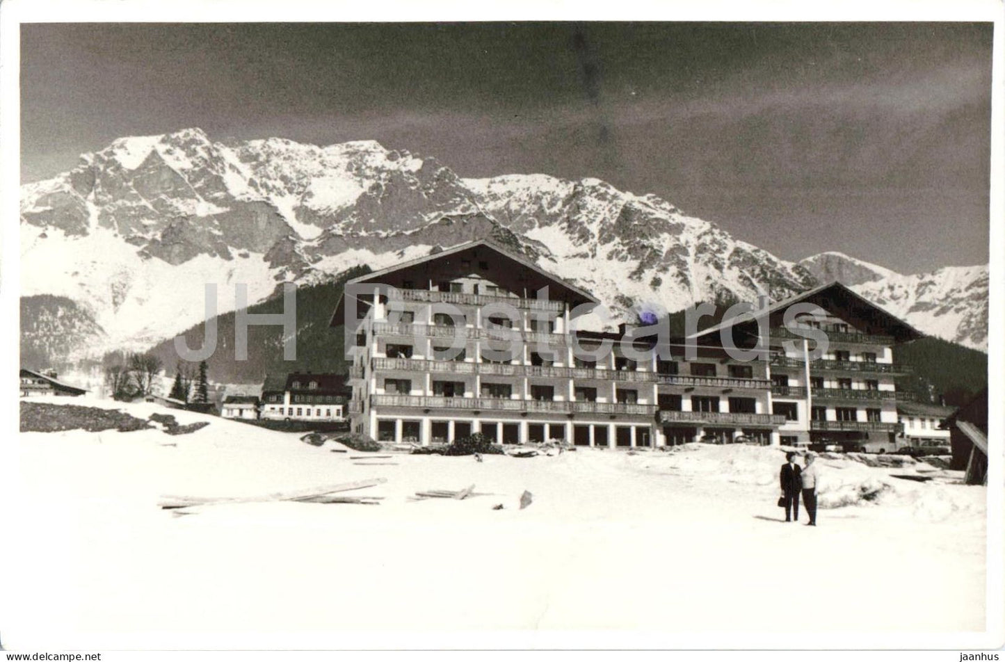 Ramsau - Dachstein - Hotel Restaurant Matschner- mountains - Alps - photo - old postcard - Austria - used - JH Postcards