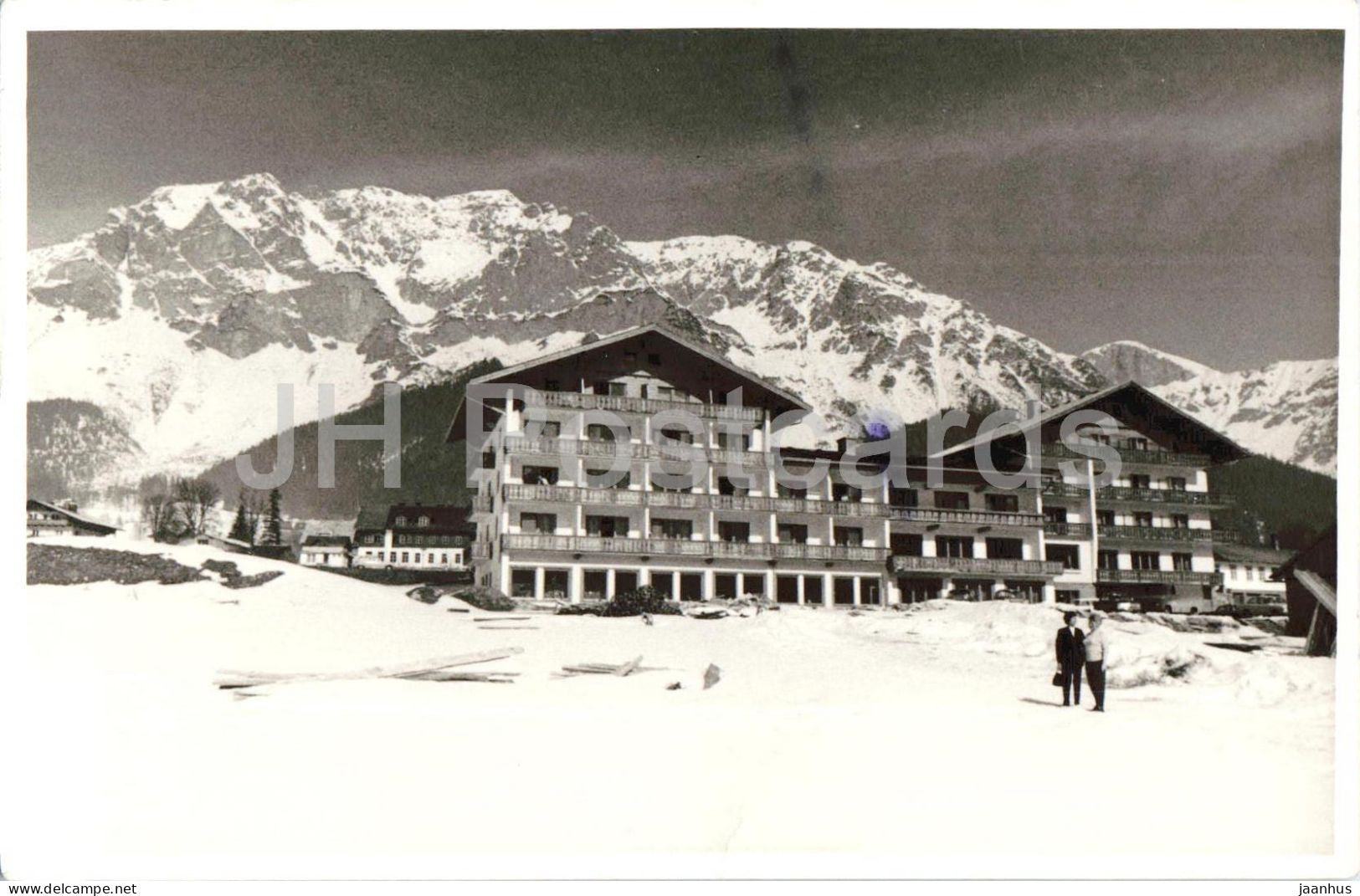 Ramsau - Dachstein - Hotel Restaurant Matschner- mountains - Alps - photo - old postcard - Austria - used - JH Postcards