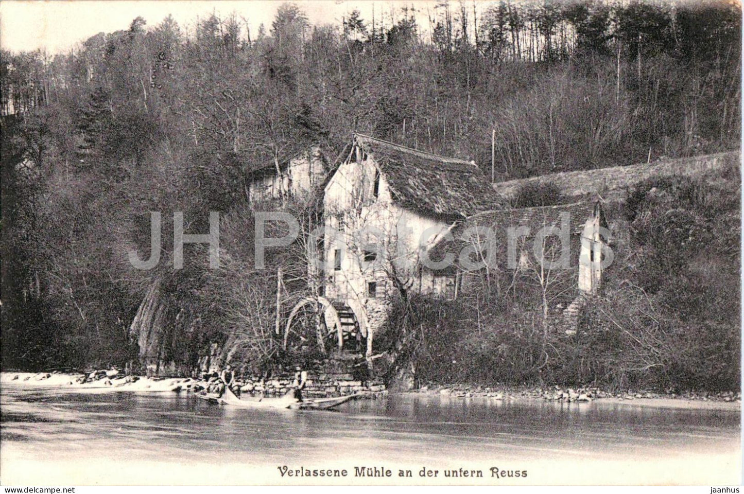 Windisch - Verlassene Muhle an der untern Reuss - watermill - old postcard - 1904 - Switzerland - used - JH Postcards