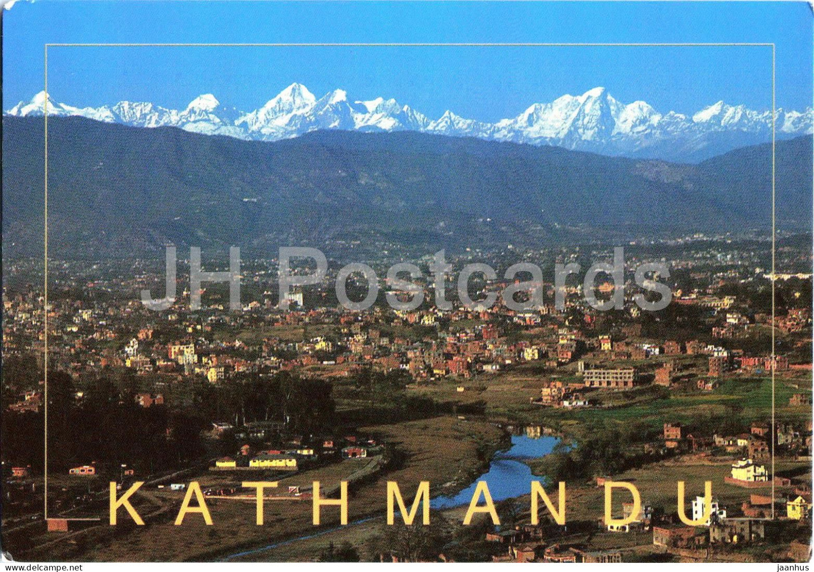 Kathmandu valley - Langtang ranges - mountains - Nepal - used - JH Postcards