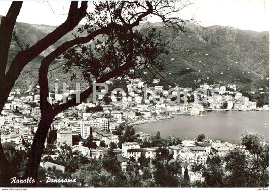 Rapallo - Panorama - coastal town - Ligurian Riviera - bay - seaside cityscape - 039453 - old postcard - Italy - unused - JH Postcards
