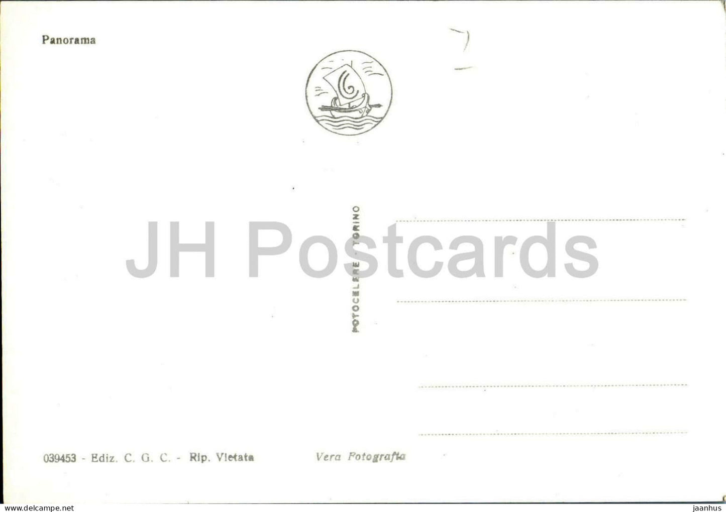 Rapallo - Panorama - Küstenstadt - Ligurische Riviera - Bucht - Küstenstadtlandschaft - 039453 - alte Postkarte - Italien - unbenutzt