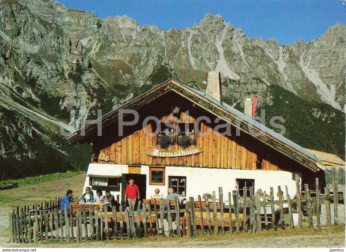 Alpines Wandergebiet Schlickeralm - Stubaital - Tirol - Zirmachalm 1936 m - mountain hut - 32689 - Austria - used - JH Postcards