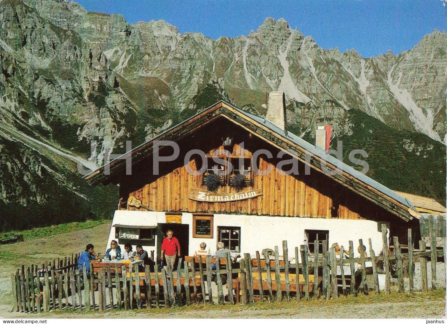 Alpines Wandergebiet Schlickeralm - Stubaital - Tirol - Zirmachalm 1936 m - mountain hut - 32689 - Austria - used - JH Postcards