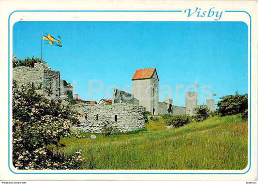 Visby - Ostra Muren - The Eastern part of the Wall - Gotland - 8123 - 1999 - Sweden - used - JH Postcards