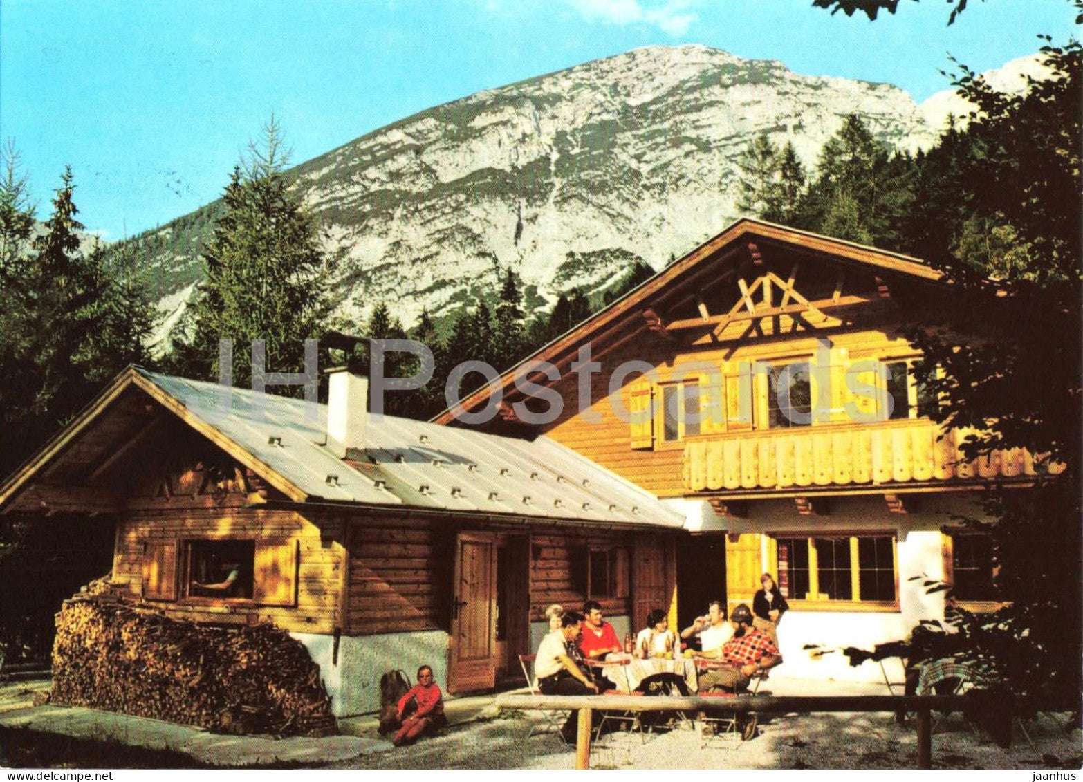 Jausenstation Brunntal 1160 m - Zillertal - Tirol - mountain hut - hiking - 1994 - Austria - used - JH Postcards