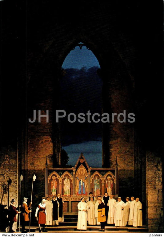 Visby Ruinspel - Visby Festival - Mystic Pageant Opera - Petrus flies to the Dominican Order - 24915 - Sweden - unused - JH Postcards