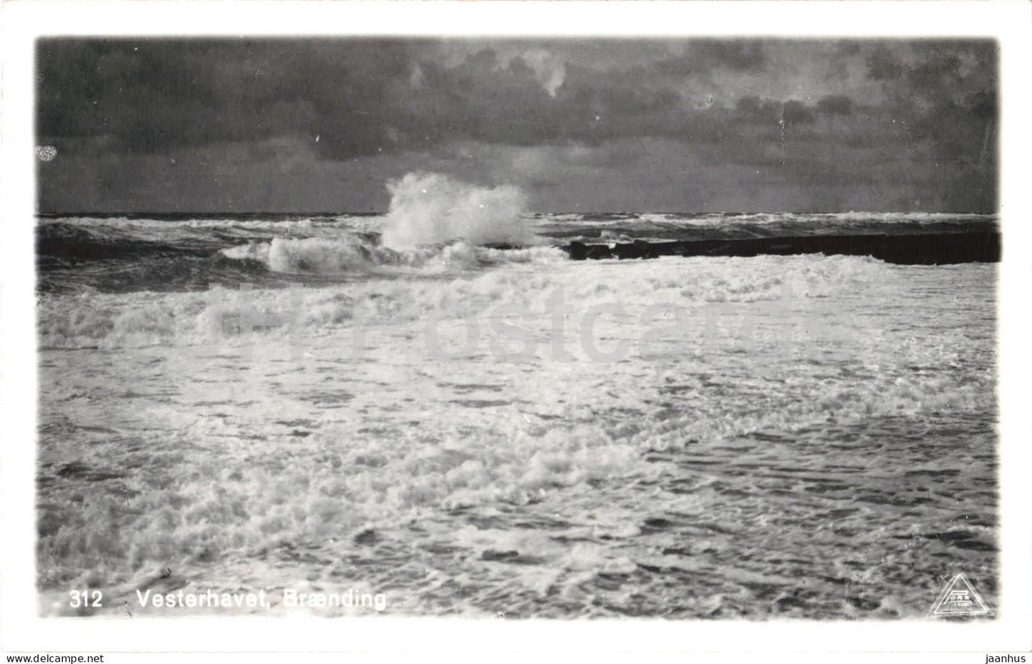 Vesterhavet - Braending - 312 - old postcard - Denmark - unused - JH Postcards