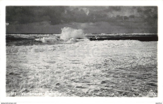 Vesterhavet - Braending - 312 - old postcard - Denmark - unused - JH Postcards