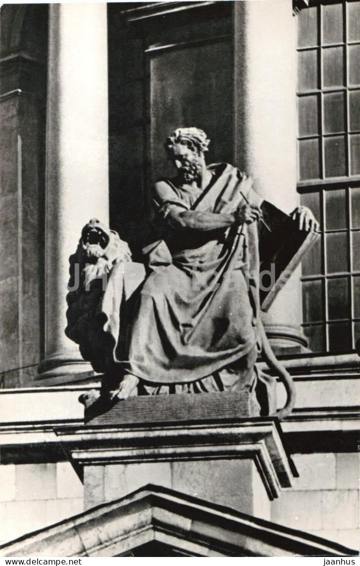Leningrad - St Petersburg - Saint Isaacs Cathedral - Evangelist Mark sculpture - 1975 - Russia - USSR - unused - JH Postcards