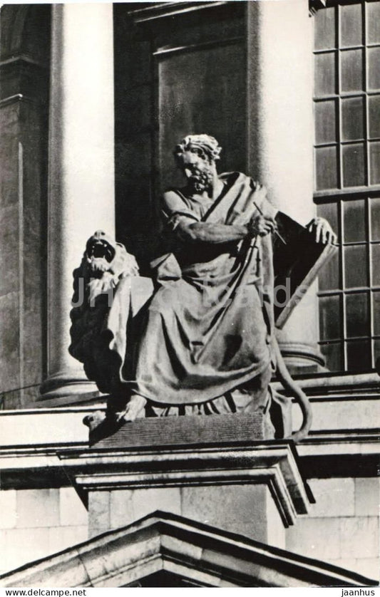 Leningrad - St Petersburg - Saint Isaacs Cathedral - Evangelist Mark sculpture - 1975 - Russia - USSR - unused - JH Postcards