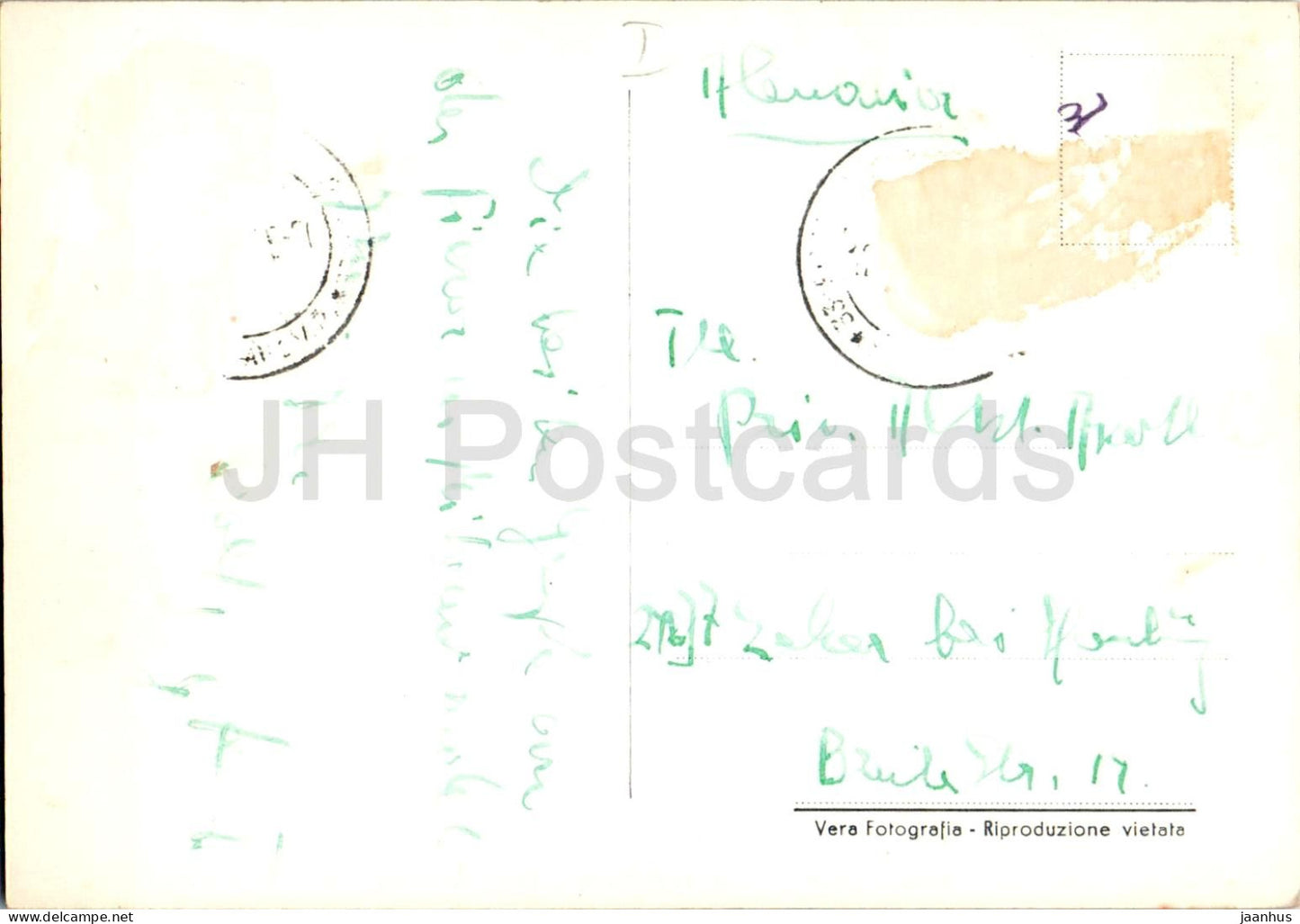 Milano - Milan - Panorama con visione del Monte Rosa - stadium - sports building - 47 - old postcard - Italy - used