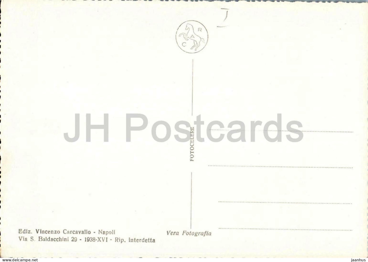 Neapel - Panorama - Neapel - Panoramablick auf die Stadt und Bucht - Vesuv - 13 - alte Postkarte - Italien - unbenutzt