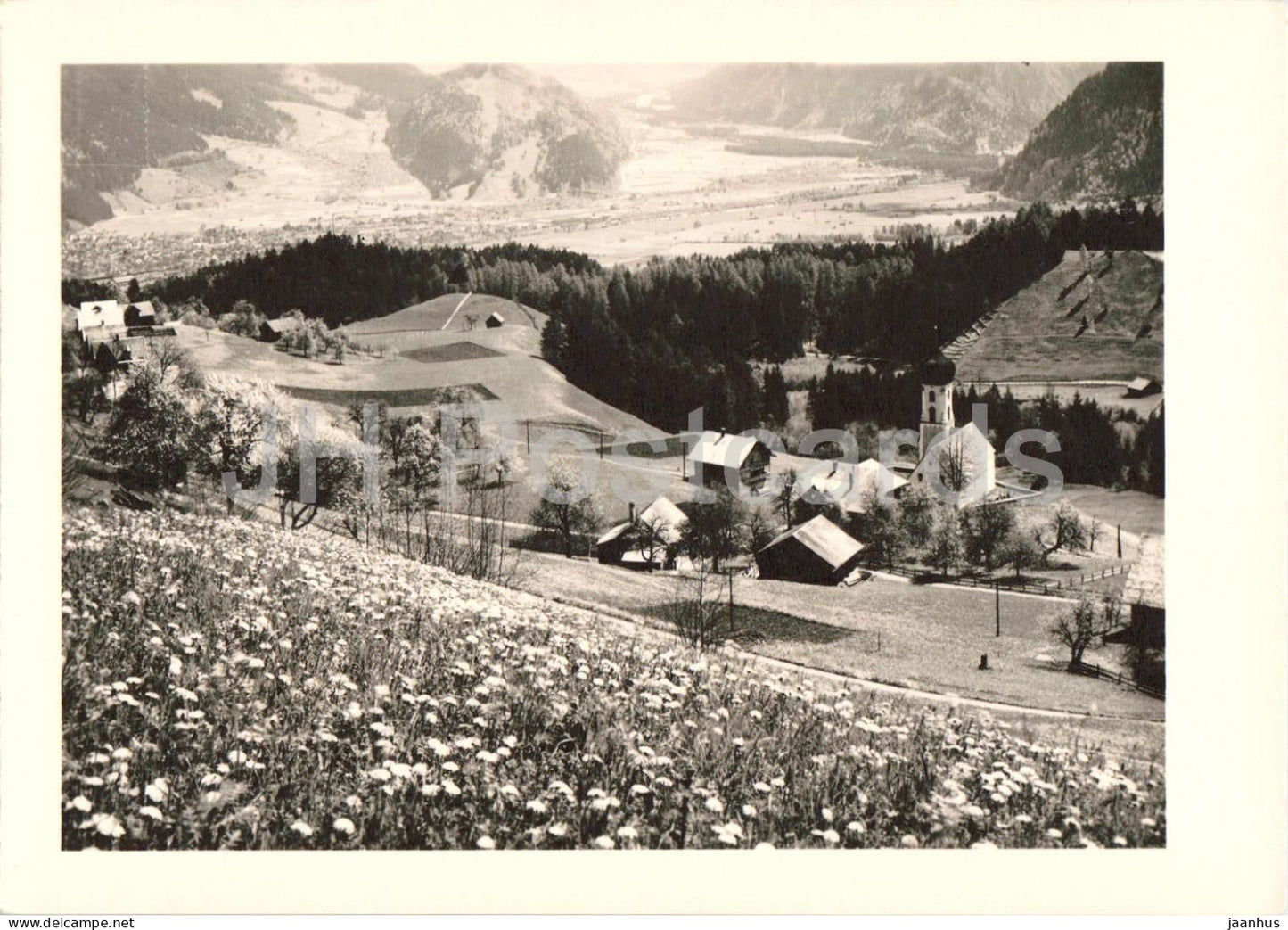 Berghaus Tschengla 1250 m - old postcard - Austria - unused - JH Postcards