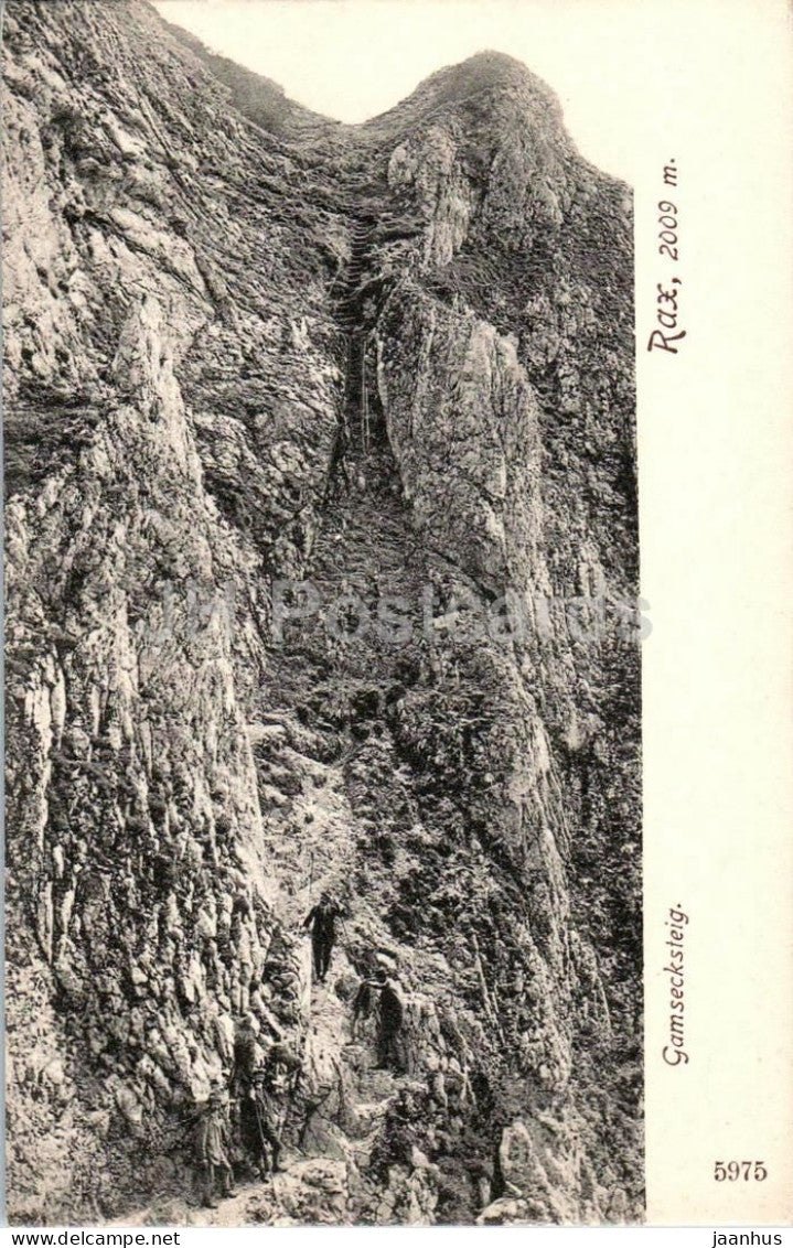 Rax 2009 m - Gamsecksteig - 5975 - 1900s - Austria - unused - JH Postcards