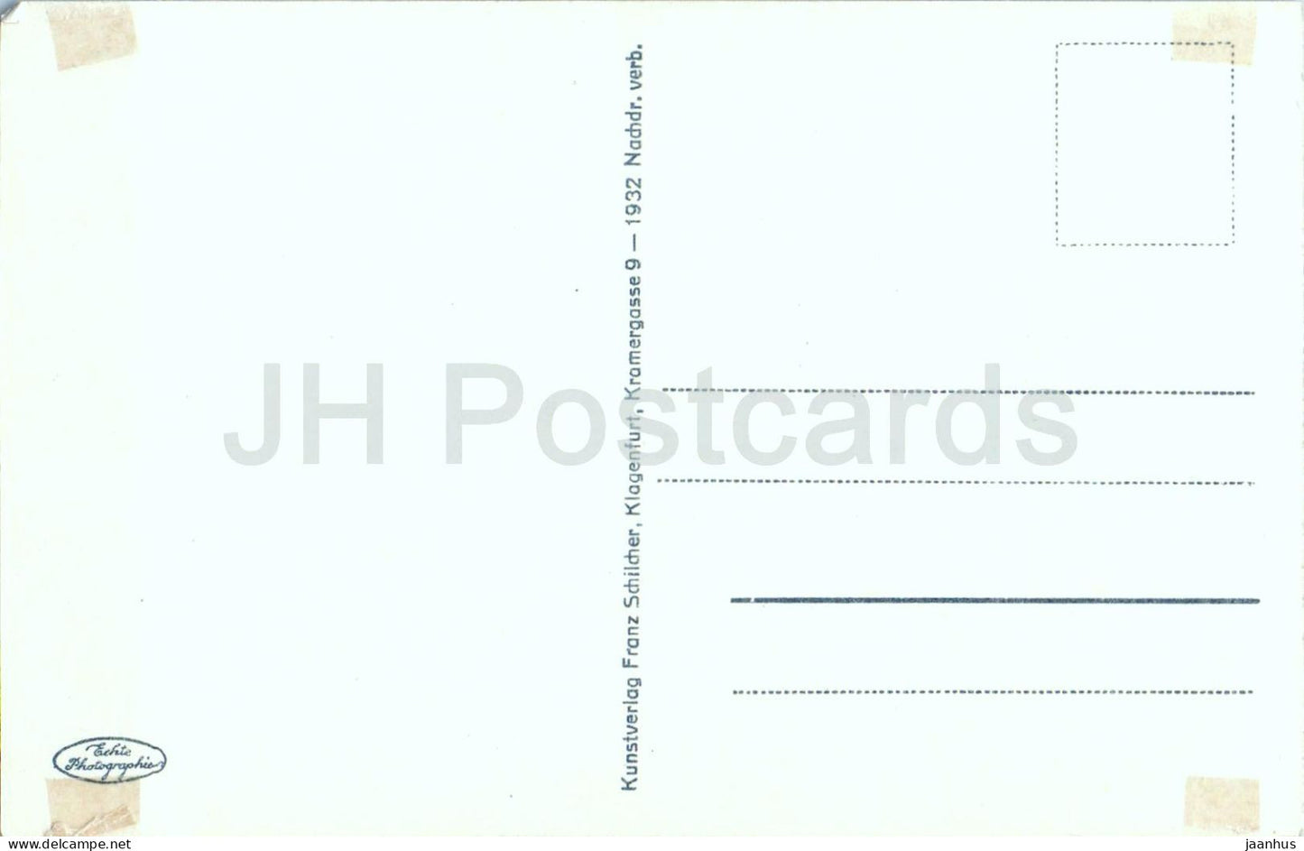 Die Bucht von Velden am Worthersee - navire - panorama - vue sur le lac - 2275 - carte postale ancienne - 1932 - Autriche - utilisé 