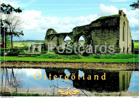Ostergotland - ruins - 340 - Sweden - unused - JH Postcards