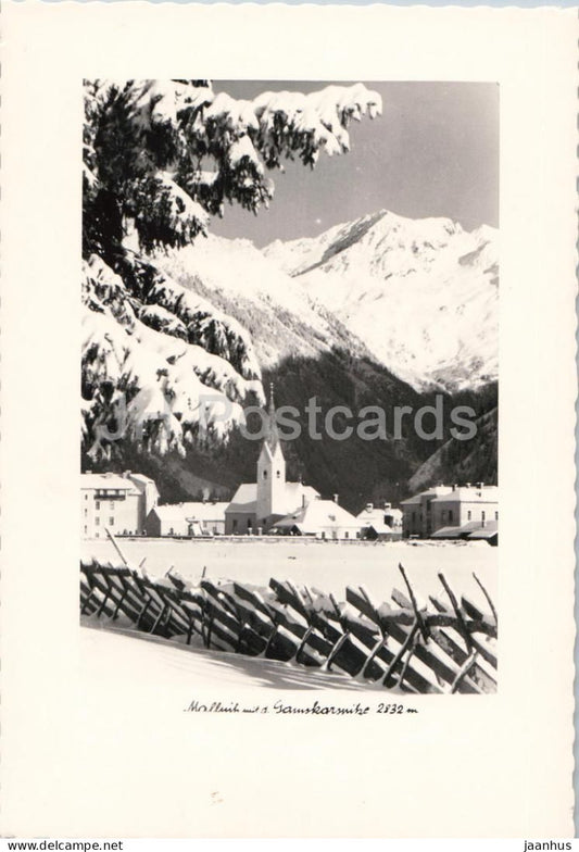 Mallnitz mit d Gamskarspitze 2832 m - mountains - church - 79460 - old postcard - Austria - unused - JH Postcards