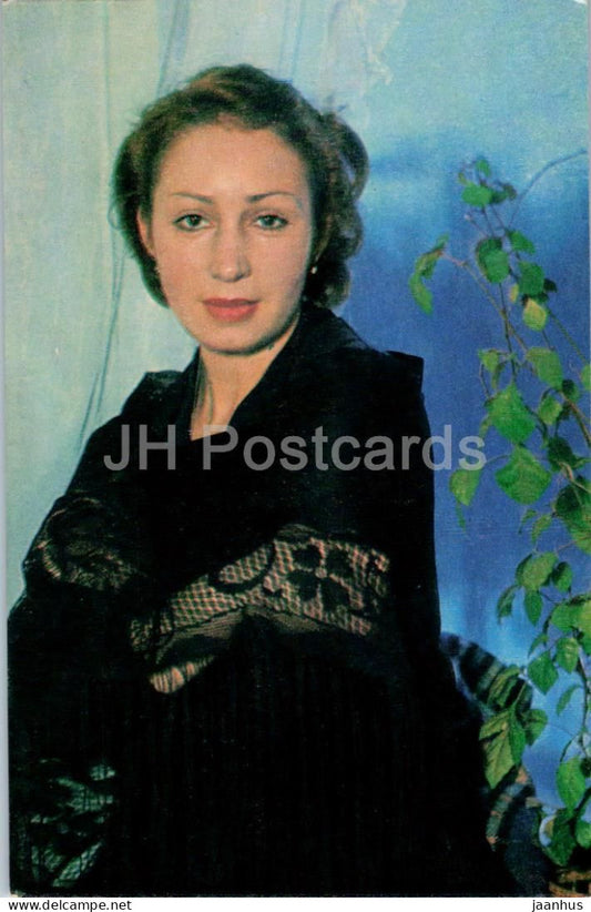 Tatyana Vasilyeva - Soviet - Russian actress - 1983 - Russia USSR - unused - JH Postcards