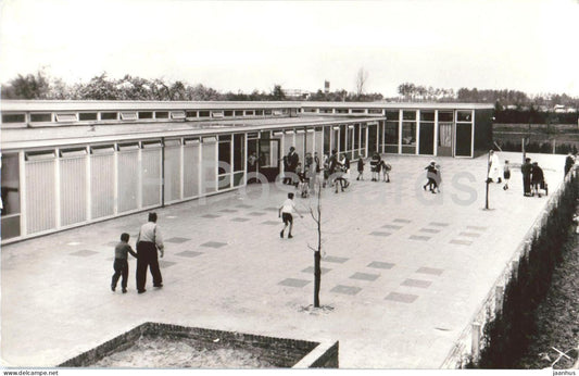 Huize Zonhove R. K. Internaat voor Jongens - Zonhove House - children courtyard - 1960s - Netherlands - used - JH Postcards