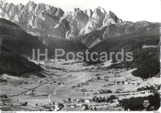 Gosau Sommerfrische 779 m mit Gosaukamm Salzkammergut - village - mountains - 360 - 1965 - Austria - used - JH Postcards
