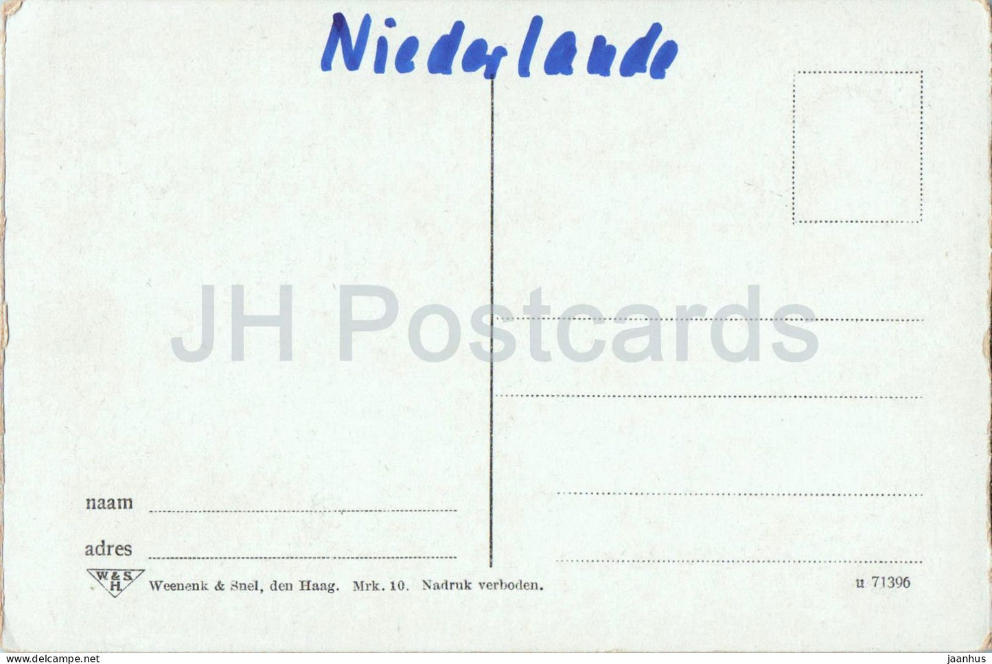 Marken - Haven met botters - Harbour with fishing boats - boat - old postcard - Netherlands - used