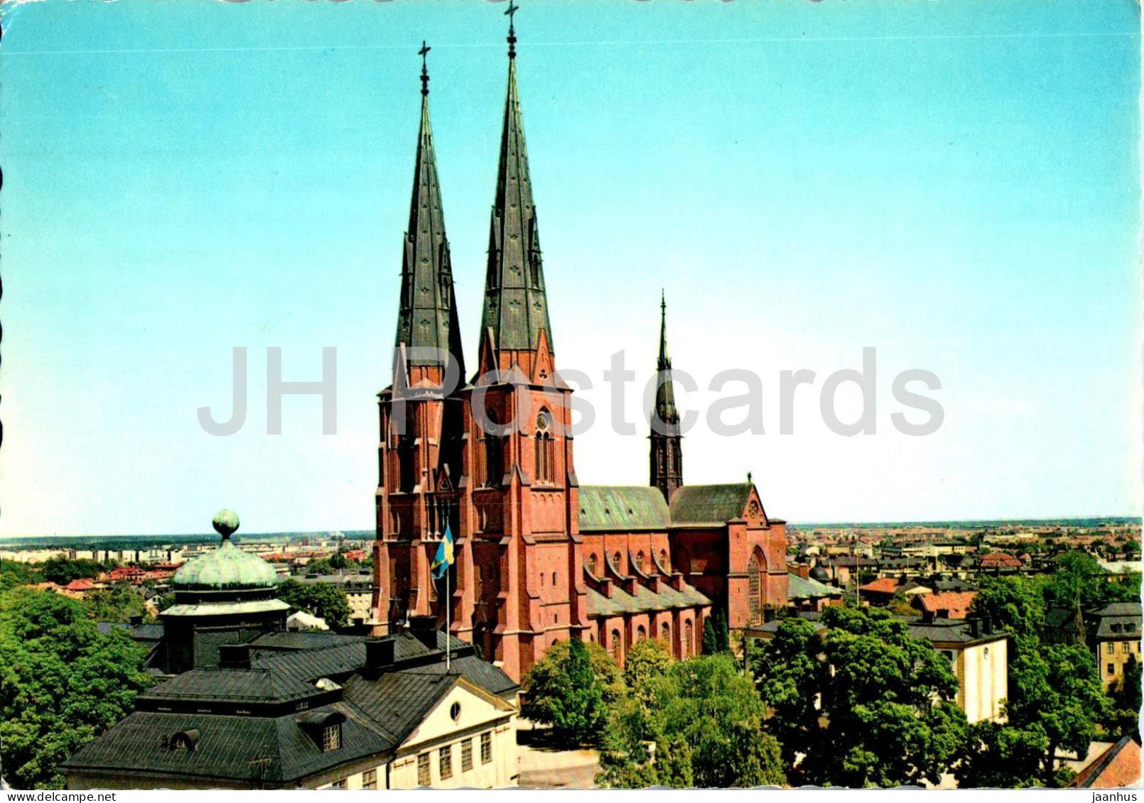 Uppsala - Domkyrkan och arkebiskopsgarden - cathedral - 865 - Sweden - used - JH Postcards