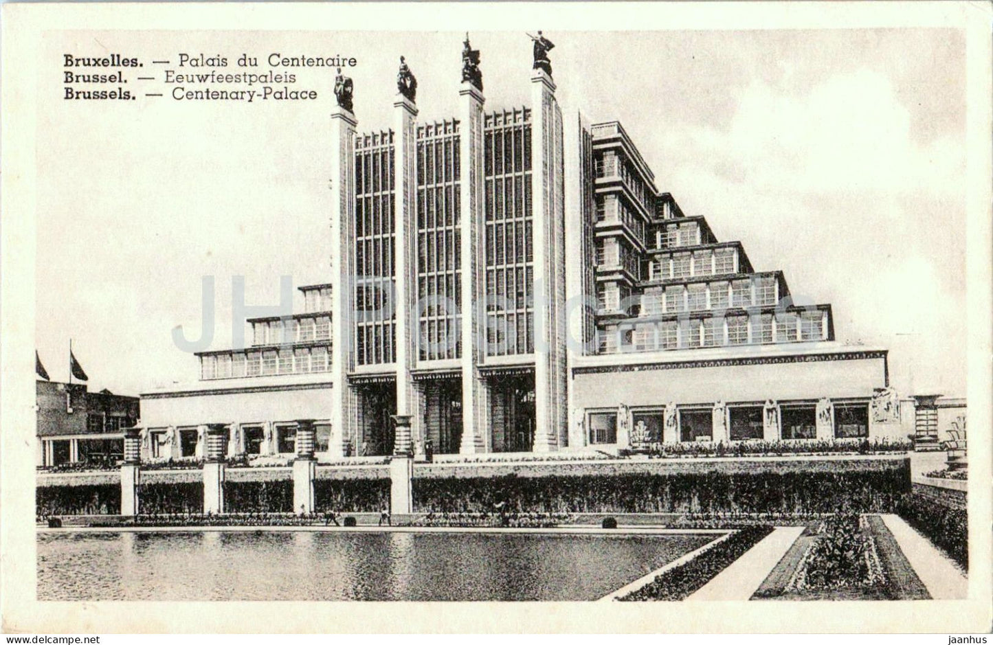 Bruxelles - Brussels - Palais du Centenaire - Centenary Palace - Exhibition architecture - old postcard Belgium - unused - JH Postcards