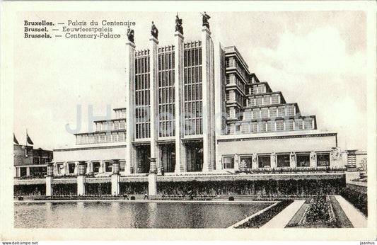 Bruxelles - Brussels - Palais du Centenaire - Centenary Palace - Exhibition architecture - old postcard Belgium - unused - JH Postcards